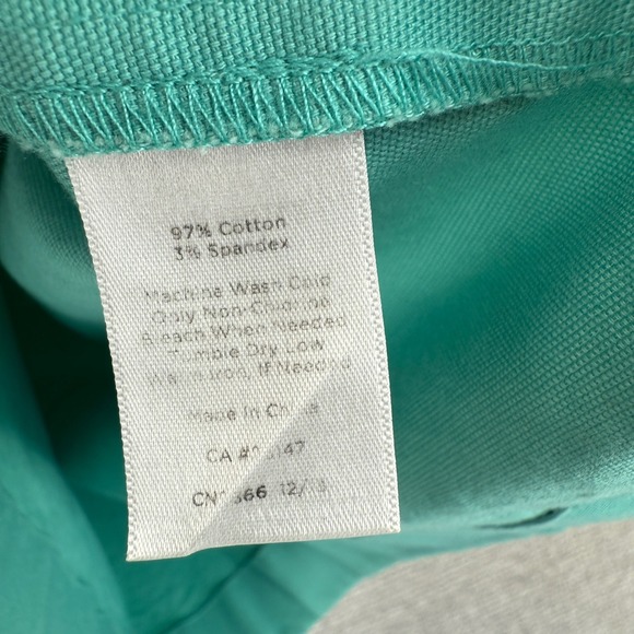 Talbots A-Line Skirt Cotton Blend‎ Pockets Green Sz 8 Cottage Fairy Coquette - Picture 7 of 12